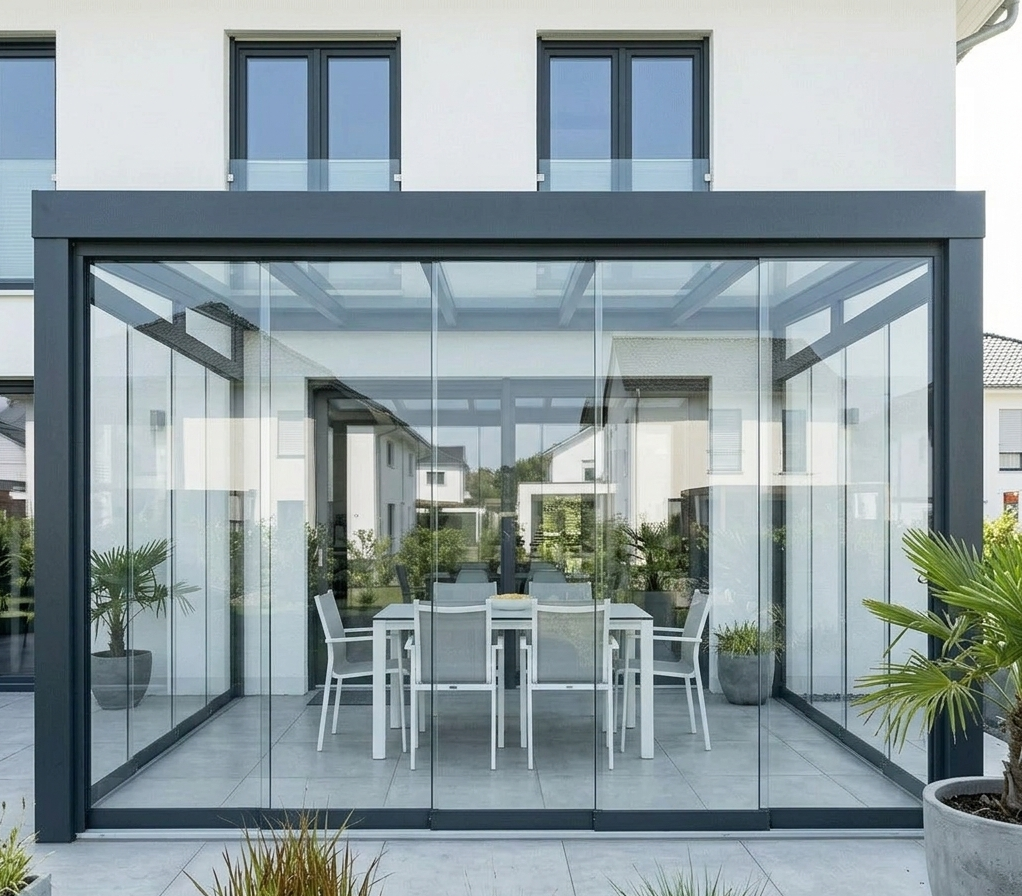 Glasschiebewand